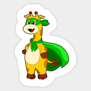 Giraffe Girl Costume Sticker